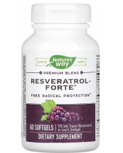 Resveratrol Forte, 60 капсули, Nature’s Way -1