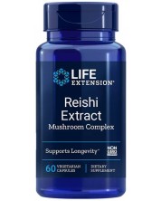 Reishi Extract Mushroom Complex, 60 веге капсули, Life Extension