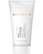 Revolution Skincare Почистващ крем Mud Glycolic Acid, 150 ml
