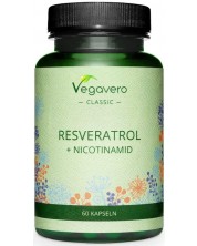 Resveratrol + Nicotinamid, 60 капсули, Vegavero -1