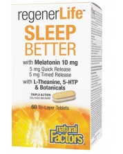RegenerLife Sleep Better, 60 таблетки, Natural Factors -1