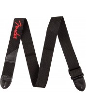 Ремък за китара Fender - Logo Strap, черен/червен -1