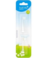 Резервни накрайници за четка за зъби Brush Baby - Sonic, 0-18 месеца, 2 броя -1