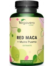 Red Maca + Muira Puama Extrakte, 120 капсули, Vegavero -1