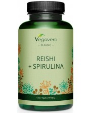 Reishi + Spirulina, 120 таблетки, Vegavero -1