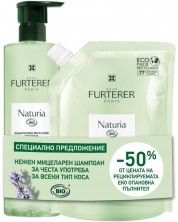 René Furterer Naturia Комплект - Мицеларен шампоан + Еко пълнител, 2 х 400 ml (Лимитирано)