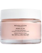 Revolution Skincare Pink Clay Детоксикираща маска за лице, 50 ml