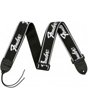 Ремък за китара Fender - Running Logo Strap, черен