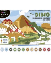 Рисуване по номера Kidea - Динозаври -1