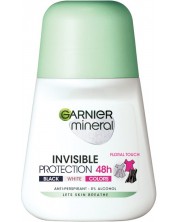 Garnier Mineral Рол-он против изпотяване Invisible, Floral touch, 50 ml