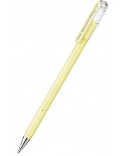 Ролер Pentel - Hybrid Milky K 108, 0.8 mm, жълт