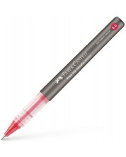 Ролер Faber-Castell Free Ink Needle - 0.5 mm, червен