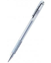 Ролер Pentel - Hybrid Metal K 118 M - 0.8mm, сребрист