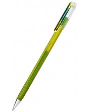 Ролер Pentel Hybrid Dual K 110 - 1.0 mm, жълто-зелен