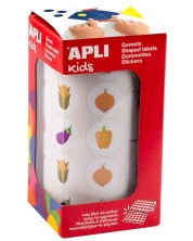 Ролка със стикери Apli Kids - Зеленчуци -1