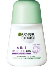 Garnier Mineral Рол-он против изпотяване Protection 6, Floral fresh, 50 ml -1