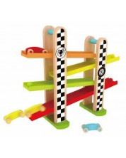 Детска дървена играчка Classic World - Състезателна писта -1