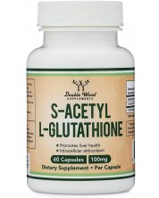 S-Acetyl L-Gluthathione, 100 mg, 60 капсули, Double Wood -1
