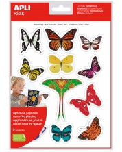 Самозалепващи стикери Apli - Пеперуди, 2 листа -1