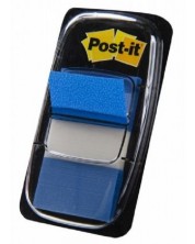 Самозалепващи индекси Post-it 680-2 - Сини, 2.5 х 4.3 cm, 50 броя -1