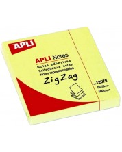 Самозалепващи листчета Apli - жълти Z-листчета, 75 х 75 mm, 100 броя