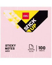 Самозалепващи листчета Deli Stick Up - EA01303, пастел, розови -1