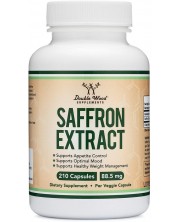 Saffron Extract, 88.5 mg, 210 капсули, Double Wood -1