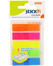 Самозалепващи индекси Stick'n - 45 x 12 mm, 5 цвята, 100 броя -1
