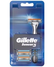 Gillette Sensor 3 Самобръсначка, с 6 резервни ножчета -1