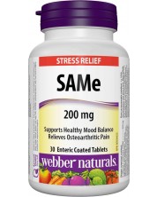 SАМе, 200 mg, 30 таблетки, Webber Naturals