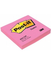 Самозалепващи листчета Post-it 654-NY - Розови, 7.6 х 7.6 cm, 100 броя