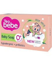 Сапун Teo Bebe - Алое и пребиотик, 75 g