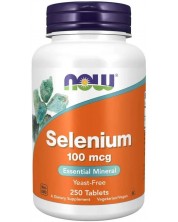 Selenium, 100 mcg, 250 таблетки, Now -1