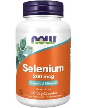 Selenium, 200 mcg, 180 капсули, Now -1