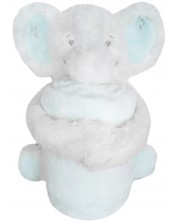 Сет играчка с одеяло KikkaBoo - Elephant Time -1