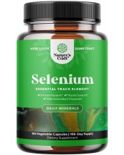 Selenium, 200 mcg, 100 капсули, Nature's Craft -1