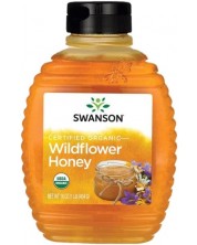 Certified Organic Wildflower Honey, 454 g, Swanson -1