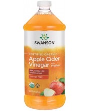 Органичен ябълков оцет, 473 ml, Swanson