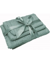 Сет от 3 памучни кърпи Aglika - Boho, аква -1