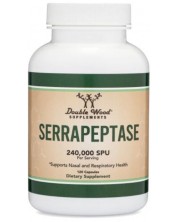 Serrapeptase, 120 капсули, Double Wood -1