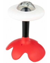 Сензорна дрънкалка с чесалка Canpol Babies - Червена
