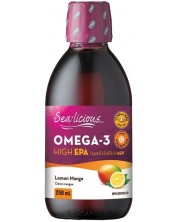 Sea-licious Оmega-3, манго и лимон, 250 ml, Natural Factors