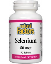 Selenium, 50 mcg, 90 таблетки, Natural Factors