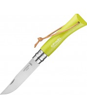Сгъваем нож Opinel Inox - Colorama, №7, светлозелен