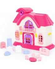 Сгъваема къща за кукли Polesie Toys, 12  части
