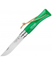Сгъваем нож Opinel Inox - Colorama, №7, зелен -1