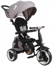 Сгъваема детска триколка QPlay - Rito Plus, Eva Wheels, Grey -1