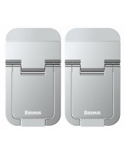 Поставки за лаптоп Baseus - LUZC000012, 2 броя, сребристи -1