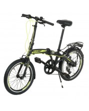 Сгъваем градски велосипед CAMP - Q10, 20", черен/жълт -1