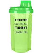 Шейкър Dorian Yates Nutrition - If It Doesn't Challenge You, 500 ml,  зелен -1